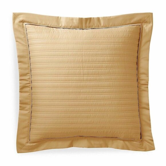 Set of 2 Ralph Lauren Reed Polished Bronze Euro Shams